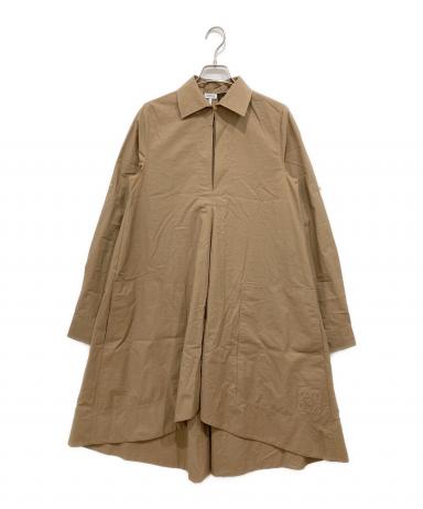 新品 LOEWE ロエベ アナグラム ジャカード フレアワンピース チュニック 中古・古着通販】LOEWE (ロエベ) アナグラムチュニックドレス ベージュ