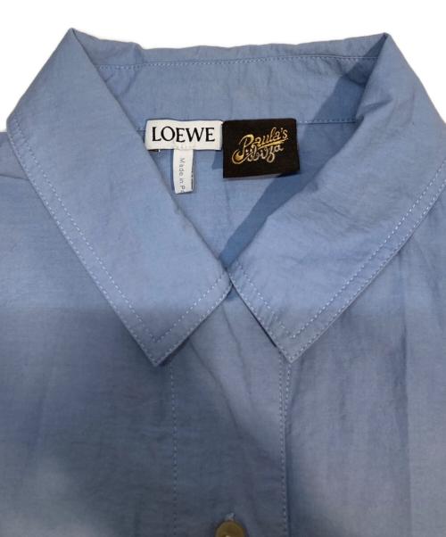 LOEWE（ロエベ）LOEWE (ロエベ) クロップドシャツ スカイブルー サイズ:S (UK 32)の古着・服飾アイテム