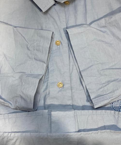 LOEWE（ロエベ）LOEWE (ロエベ) クロップドシャツ スカイブルー サイズ:S (UK 32)の古着・服飾アイテム