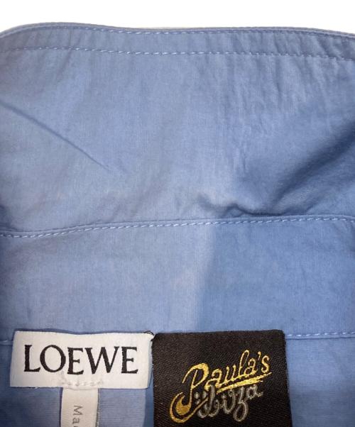 LOEWE（ロエベ）LOEWE (ロエベ) クロップドシャツ スカイブルー サイズ:S (UK 32)の古着・服飾アイテム