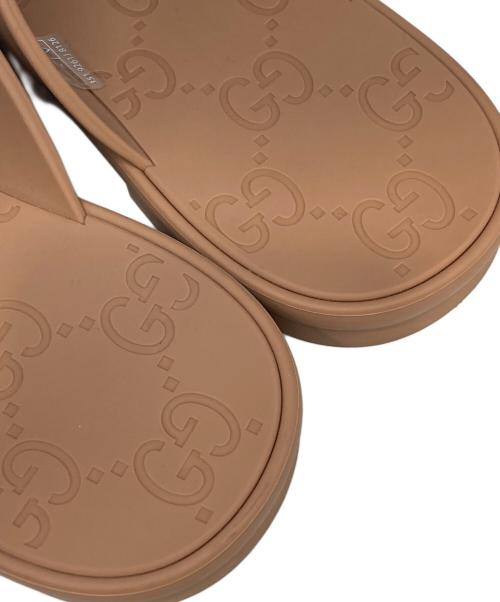 GUCCI（グッチ）GUCCI (グッチ) ホースビットビーチサンダル ベージュ サイズ:37 (24cm)の古着・服飾アイテム