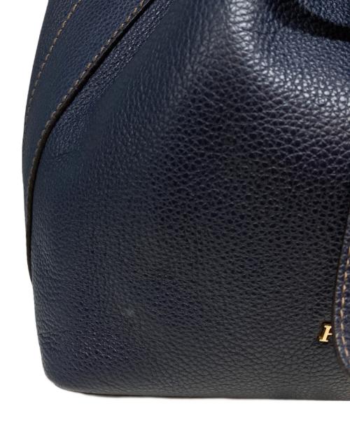 FURLA（フルラ）FURLA (フルラ) 2WAY 巾着 ショルダーバッグ ネイビーの古着・服飾アイテム