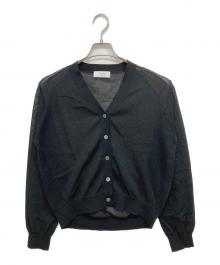 SLOBE IENA（スローブ イエナ）の古着「リネン混シアーカーディガン」｜ブラック