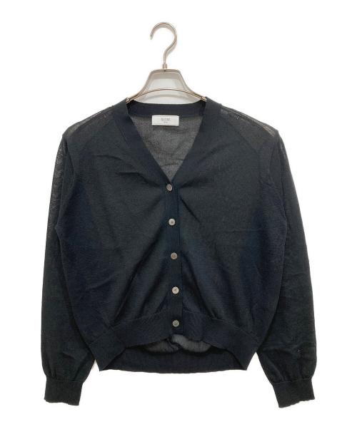 SLOBE IENA（スローブ イエナ）SLOBE IENA (スローブ イエナ) リネン混シアーカーディガン ブラック サイズ:Freeの古着・服飾アイテム