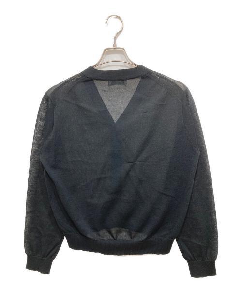 SLOBE IENA（スローブ イエナ）SLOBE IENA (スローブ イエナ) リネン混シアーカーディガン ブラック サイズ:Freeの古着・服飾アイテム