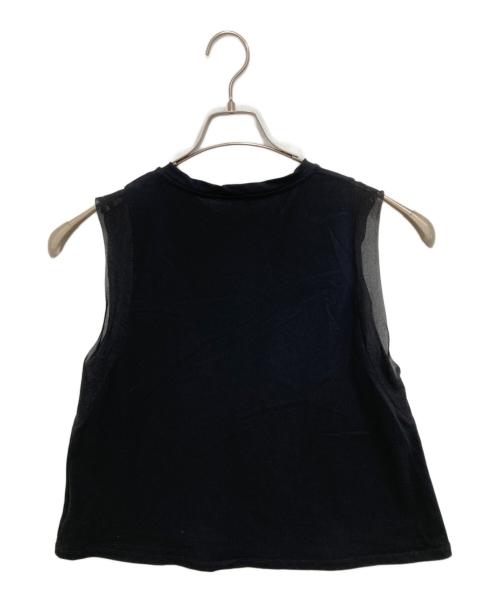 Spick and Span（スピック＆スパン）Spick and Span (スピックアンドスパン) オーガンジーコンビプルオーバー ブラック サイズ:Freeの古着・服飾アイテム