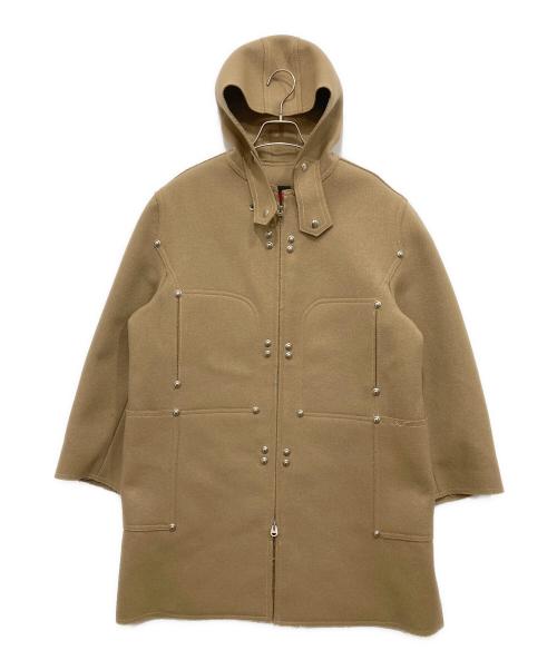 VAN JAC（ヴァン・ヂャケット）VAN JAC (ヴァン) 60sスタッズフーデッドコート ベージュ サイズ:90（M相当）の古着・服飾アイテム