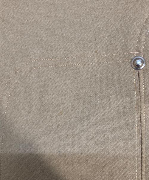 VAN JAC（ヴァン・ヂャケット）VAN JAC (ヴァン) 60sスタッズフーデッドコート ベージュ サイズ:90（M相当）の古着・服飾アイテム