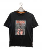 BOSSボス）の古着「プリントTシャツ」｜ブラック