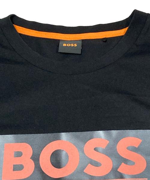 BOSS（ボス）BOSS (ボス) プリントTシャツ ブラック サイズ:Lの古着・服飾アイテム