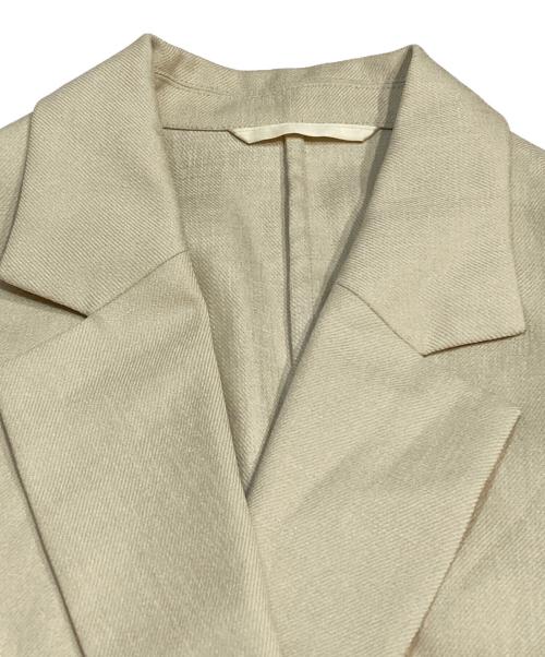 BEAUTY&YOUTH（ビューティーアンドユース）BEAUTY&YOUTH (ビューティーアンドユース) リネンライク ツイルダブルジャケット イエロー サイズ:Mの古着・服飾アイテム