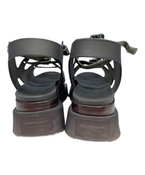 beautiful people（ビューティフルピープル）beautiful people (ビューティフルピープル) UNITED TOKYO (ユナイテッドトーキョー) サンダル ブラック サイズ:37の古着・服飾アイテム