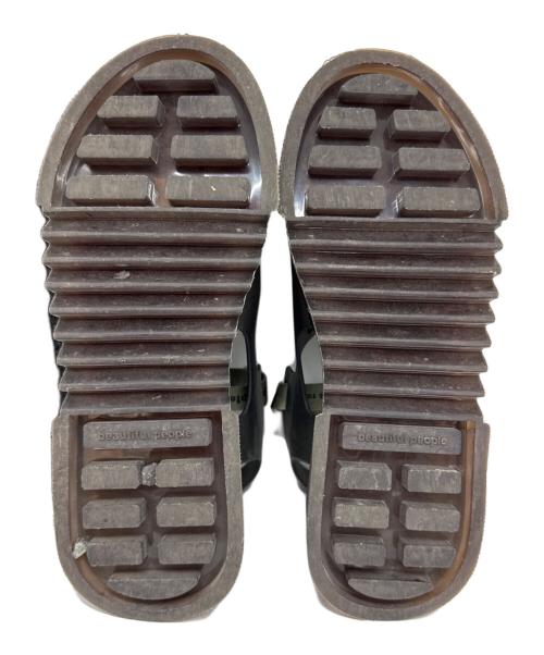 beautiful people（ビューティフルピープル）beautiful people (ビューティフルピープル) UNITED TOKYO (ユナイテッドトーキョー) サンダル ブラック サイズ:37の古着・服飾アイテム