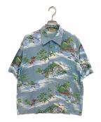 McGREGORマクレガー）の古着「50sレーヨンアロハシャツ」｜ブルー