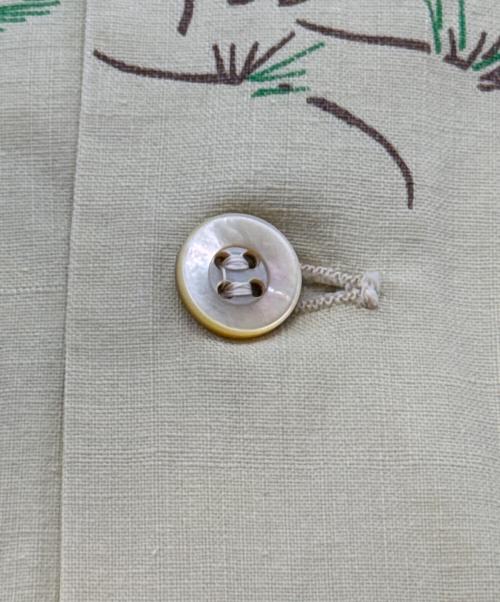 Lion SPORTSWEAR（ライオンスポーツウェア）Lion SPORTSWEAR (ライオンスポーツウェア) ヤシの木アロハシャツ ベージュ サイズ:表記なしの古着・服飾アイテム