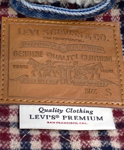 LEVI'S PReMIUM（リーバイス プレミアム）LEVI'S PReMIUM (リーバイスプレミアム) ボアデニムジャケット ネイビー サイズ:Sの古着・服飾アイテム