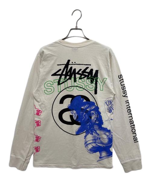 stussy（ステューシー）stussy (ステューシー) スカルプリントロンT ホワイト サイズ:Sの古着・服飾アイテム