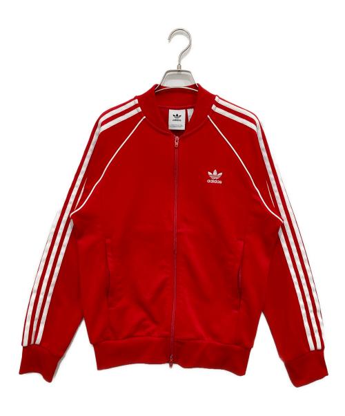 adidas Originals（アディダスオリジナル）adidas originals (アディダスオリジナル) SUPER STAR TRACK TOP レッド サイズ:Lの古着・服飾アイテム
