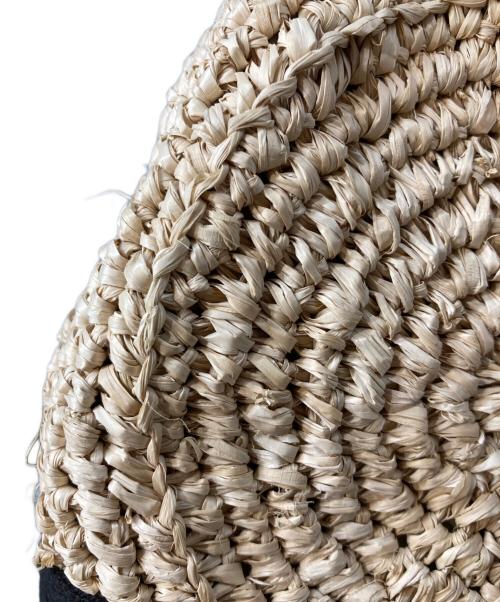 VIOLAd'ORO（ヴィオラドーロ）VIOLAd'ORO (ヴィオラドーロ) 2WAYカゴバッグ ベージュ×ブラックの古着・服飾アイテム