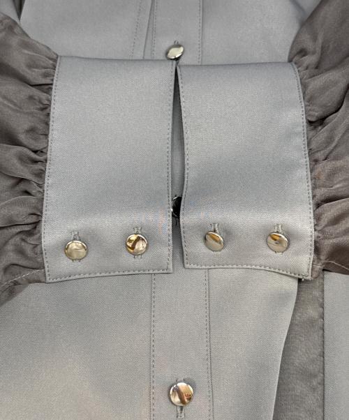 HARE（ハレ）HARE (ハレ) シアーキリカエプリーツシャツ グレー サイズ:Freeの古着・服飾アイテム