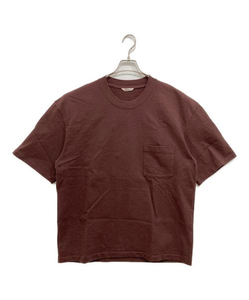 AURALEE（オーラリー）AURALEE (オーラリー) HEAVY WEIGHT POCKET TEE ブラウン サイズ:SIZE 5の古着・服飾アイテム