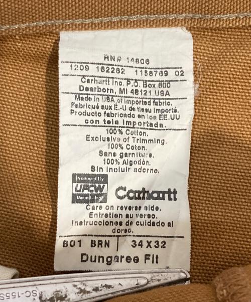 CarHartt（カーハート）CarHartt (カーハート) ダブルニーペインターパンツ ブラウン サイズ:86cm (W34)の古着・服飾アイテム