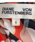 中古・古着 DIANE VON FURSTENBERG (ダイアンフォンファステンバーグ) ドッキングワンピース オレンジ×ブラック サイズ:Ｍ：5000円