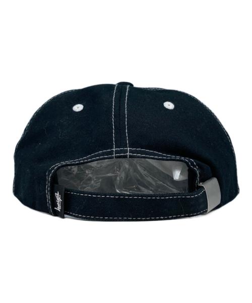 stussy（ステューシー）stussy (ステューシー) MID-DEPTH STU ARCH STRAPBACK ブラック×グリーンの古着・服飾アイテム