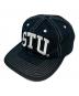 stussy（ステューシー）の古着「MID-DEPTH STU ARCH STRAPBACK」｜ブラック×グリーン