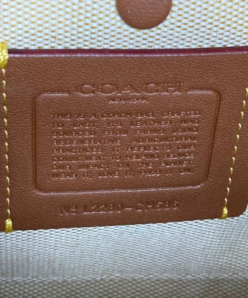 COACH（コーチ）COACH (コーチ) ローグ 20・カラーブロック リジェネラティブ レザー ベージュの古着・服飾アイテム