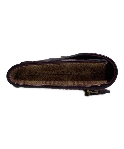 COACH（コーチ）COACH (コーチ) ウィン ソフト ウォレット カラーブロック シグネチャー キャンバス ブラウンの古着・服飾アイテム