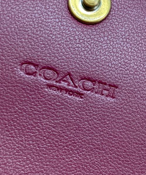 COACH（コーチ）COACH (コーチ) ウィン ソフト ウォレット カラーブロック シグネチャー キャンバス ブラウンの古着・服飾アイテム