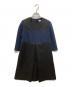 FOXEY NEWYORK（フォクシーニューヨーク）の古着「異素材ワンピース」｜ネイビー