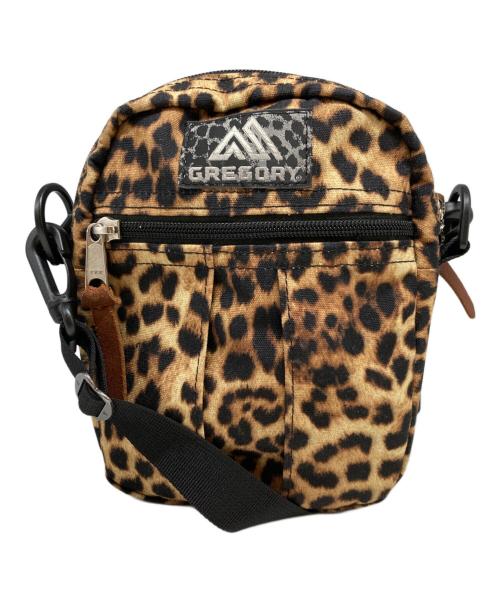 GREGORY（グレゴリー）GREGORY (グレゴリー) レオーパード柄ショルダーポーチ ベージュの古着・服飾アイテム