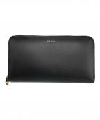 PAUL SMITHポールスミス）の古着「ラウンドファスナー長財布」｜ブラック