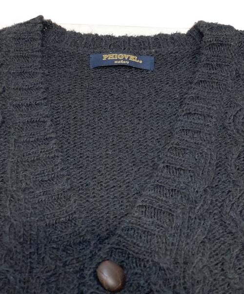 PHIGVEL（フィグベル）PHIGVEL (フィグベル) ニットベスト ブラック サイズ:不明の古着・服飾アイテム