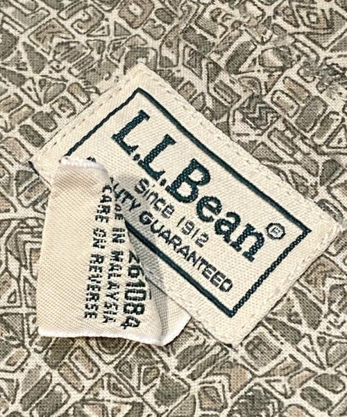 L.L.Bean（エルエルビーン）L.L.Bean (エルエルビーン) 00s総柄シャツ グレー サイズ:Mの古着・服飾アイテム