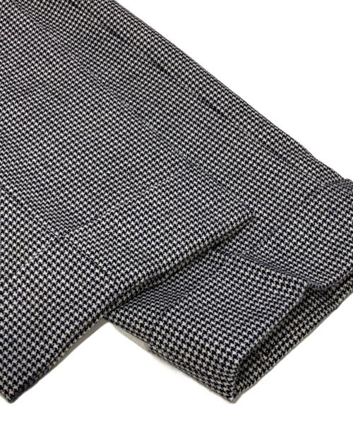 PT01（ピーティーゼロウーノ）PT01 (ピーティーゼロウーノ) 千鳥格子 2タックスラックス グレー サイズ:Mの古着・服飾アイテム