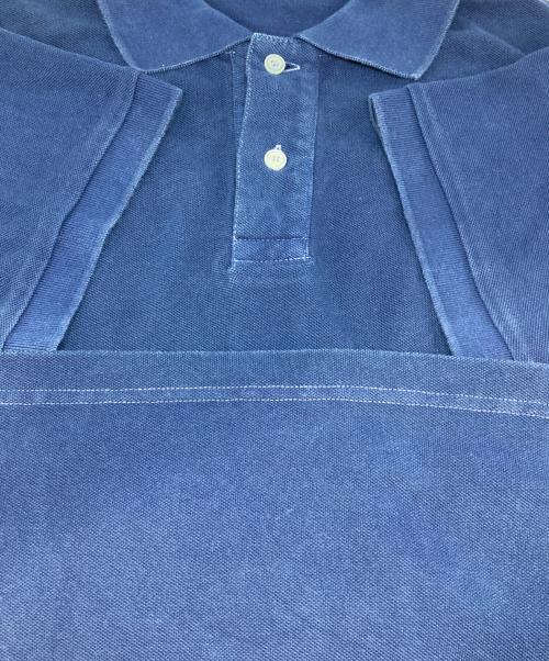 Porter Classic（ポータークラシック）Porter Classic (ポータークラシック) ワッペン付ポロシャツ ブルー サイズ:Sの古着・服飾アイテム