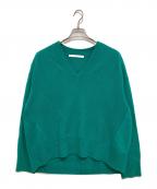 FRAMeWORKフレームワーク）の古着「ウールカシミヤVネックプルオーバー」｜グリーン