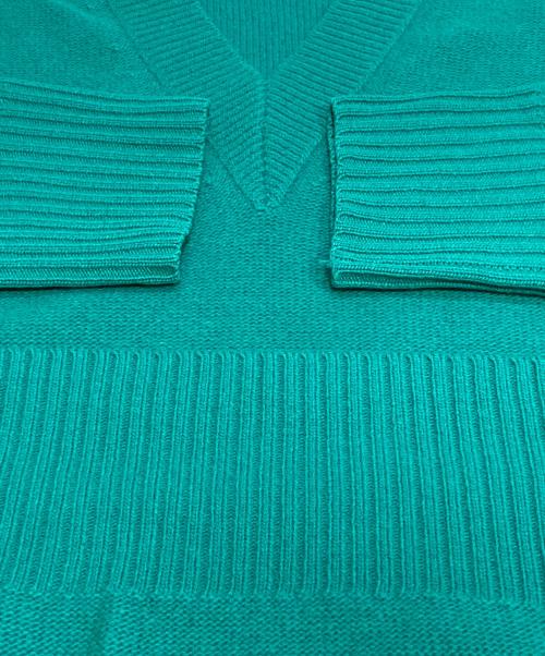 FRAMeWORK（フレームワーク）FRAMeWORK (フレームワーク) ウールカシミヤVネックプルオーバー グリーン サイズ:表記なしの古着・服飾アイテム