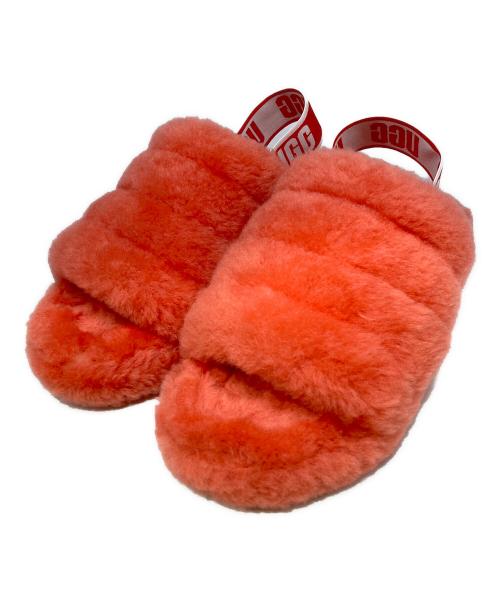 UGG（アグ）UGG (アグ) ムートンサンダル レッド サイズ:24cmの古着・服飾アイテム