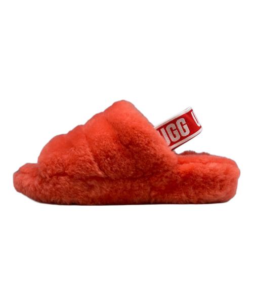 UGG（アグ）UGG (アグ) ムートンサンダル レッド サイズ:24cmの古着・服飾アイテム