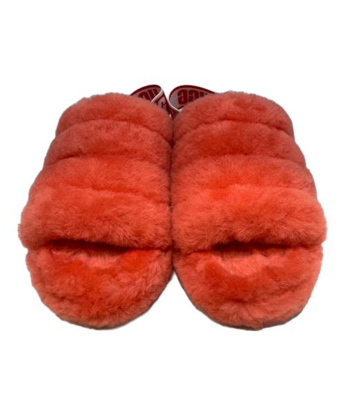 UGG（アグ）UGG (アグ) ムートンサンダル レッド サイズ:24cmの古着・服飾アイテム