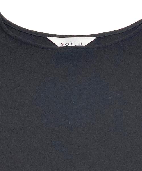SOEJU（ソージュ）SOEJU (ソージュ) ショートスリーブコクーンブラウス ブラック サイズ:Sの古着・服飾アイテム