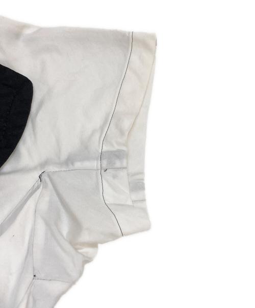 COMME des GARCONS（コムデギャルソン）COMME des GARCONS (コムデギャルソン) カットアウト半袖ワンピース ブラック×ホワイト サイズ:Sの古着・服飾アイテム