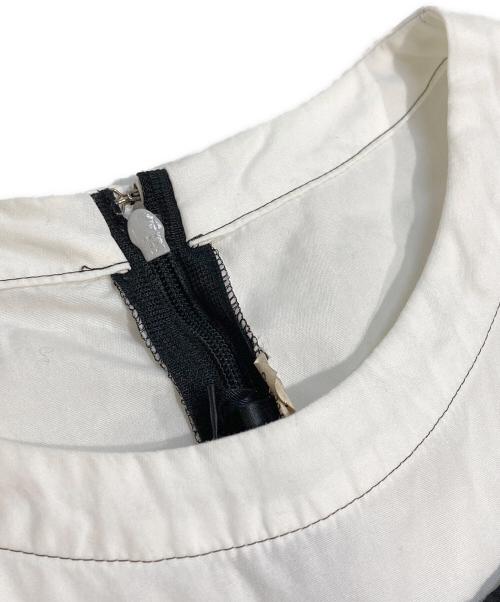 COMME des GARCONS（コムデギャルソン）COMME des GARCONS (コムデギャルソン) カットアウト半袖ワンピース ブラック×ホワイト サイズ:Sの古着・服飾アイテム