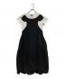 COMME des GARCONS（コムデギャルソン）の古着「カットアウト半袖ワンピース」｜ブラック×ホワイト
