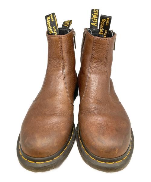 Dr.Martens（ドクターマーチン）Dr.Martens (ドクターマーチン) サイドジップブーツ ブラウン サイズ:27cmの古着・服飾アイテム