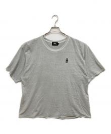 stussy（ステューシー）の古着「ワッペンロゴTシャツ」｜ライトグレー